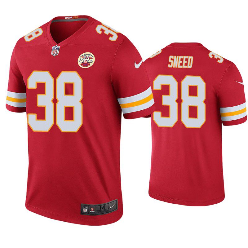 Men Kansas City Chiefs 38 Sneed Nike Red Limited NFL Jersey